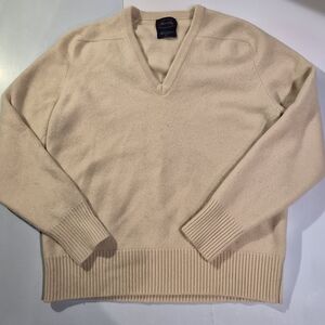 VTG Allen Solly 100% Pure Cashmere V-Neck Sweater Made in Scotland L